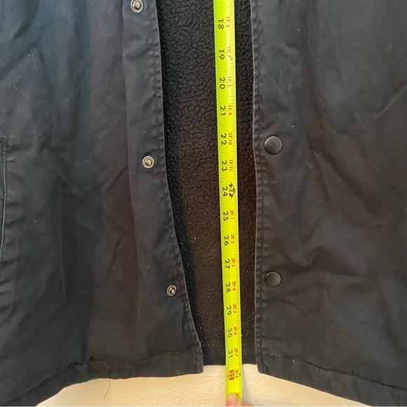 Hurley black canvas denim jacket, lined men’s XL coat - Picture 4 of 5